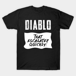 Diablo Hot Sauce Taco Funny Quick and Easy Halloween Costume T-Shirt